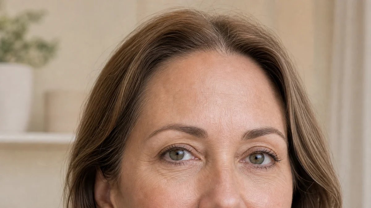 Brow position assessed for a before-and-after comparison