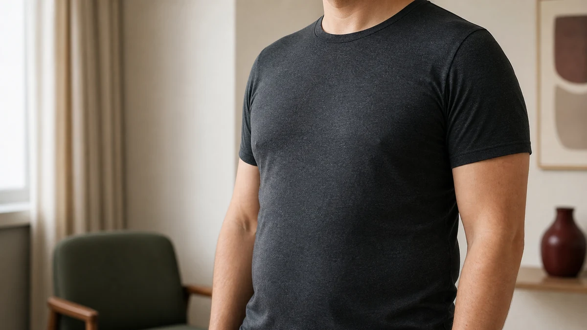 Clinical illustration showing the anatomical difference between gynecomastia and pseudogynecomastia