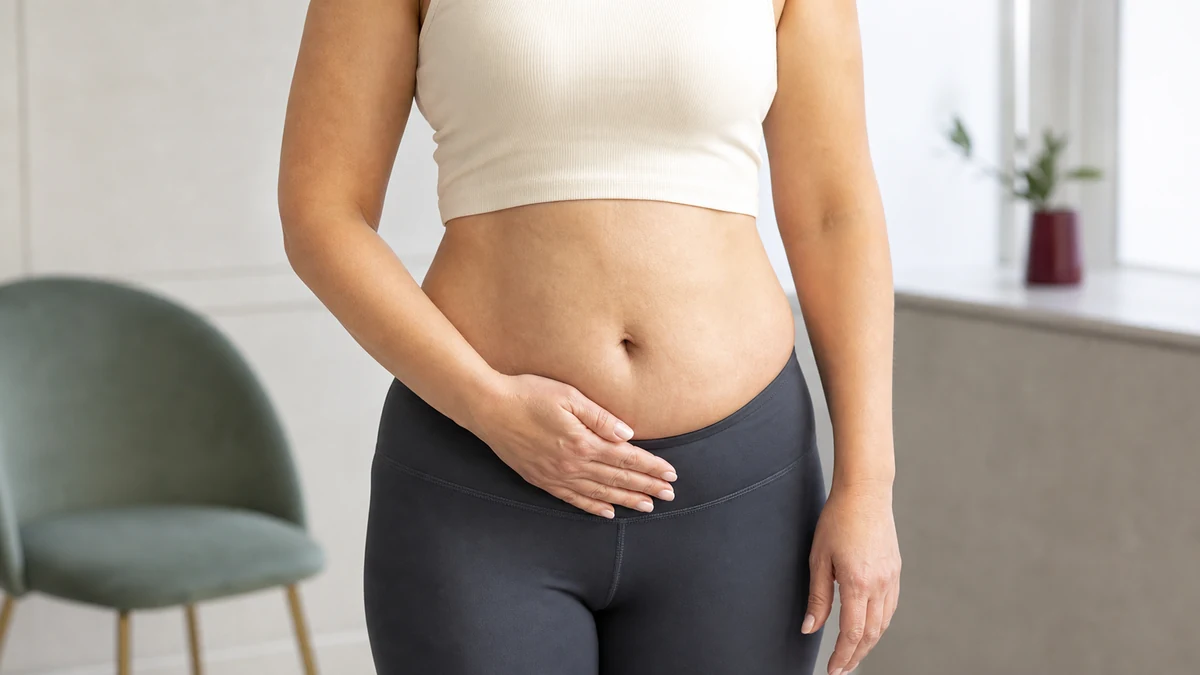 Adult abdomen during tummy tuck planning