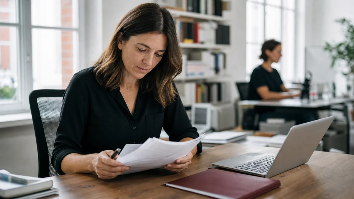 Editor reviewing website accessibility and publication policies